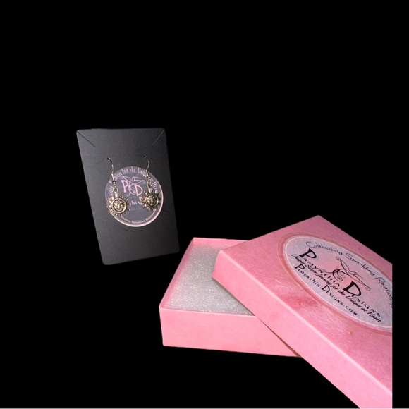 Sun Wire Hook Earrings in Silvertone - Picture 4 of 4